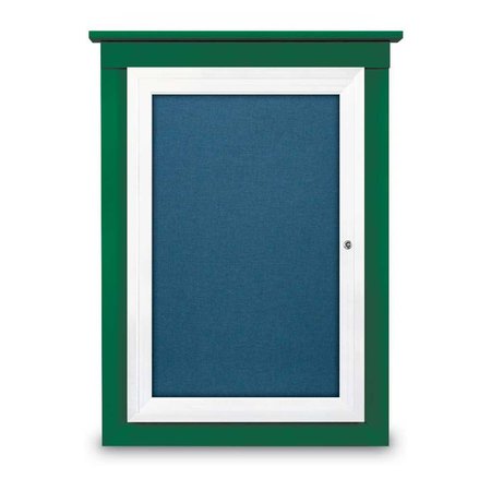 UNITED VISUAL PRODUCTS Sliding Glass Enclosed Letterboard, 96"x3 UV9013ACS-BRONZE-LICORI